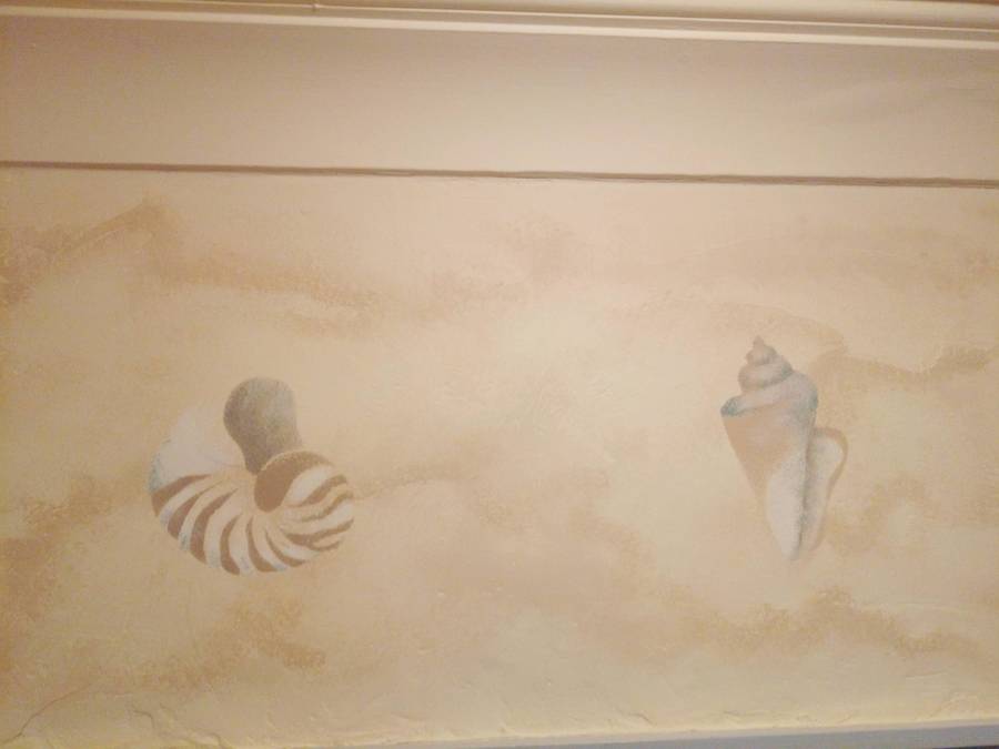 Bathroom Shells and Sand
